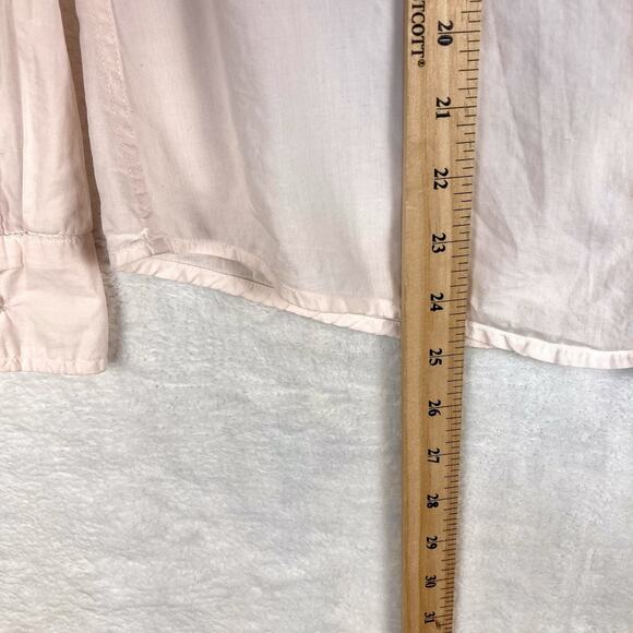 Frank & Eileen Womens S Preppy Pink Barry Tailored Button Up Shirt Top Coastal - Picture 7 of 9
